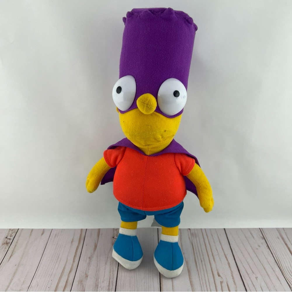 The Simpsons Bartman 2006 Bart Simpson Superhero Stuffed Plush 20th Century Fox